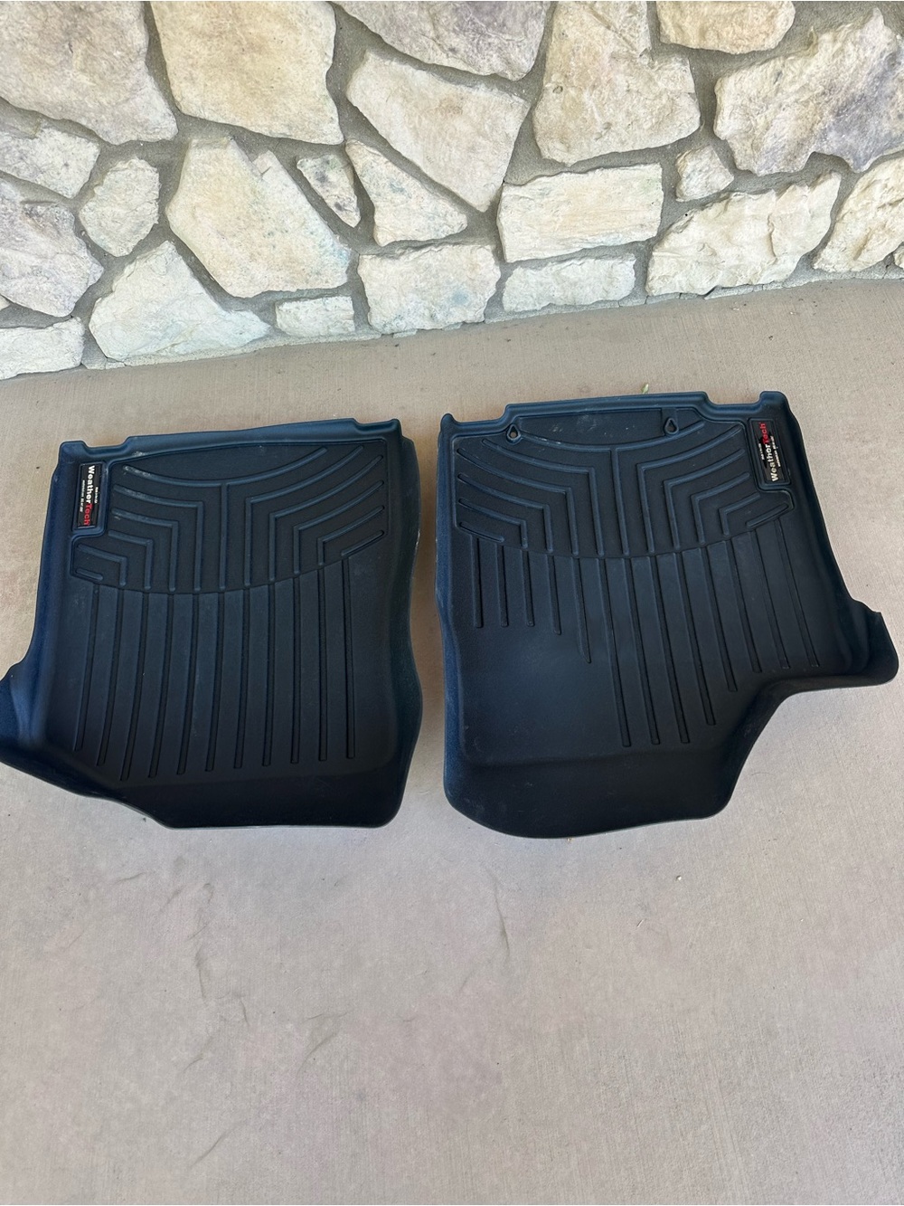 Front Weather Tech Black Car Floor Liners - Set of 2